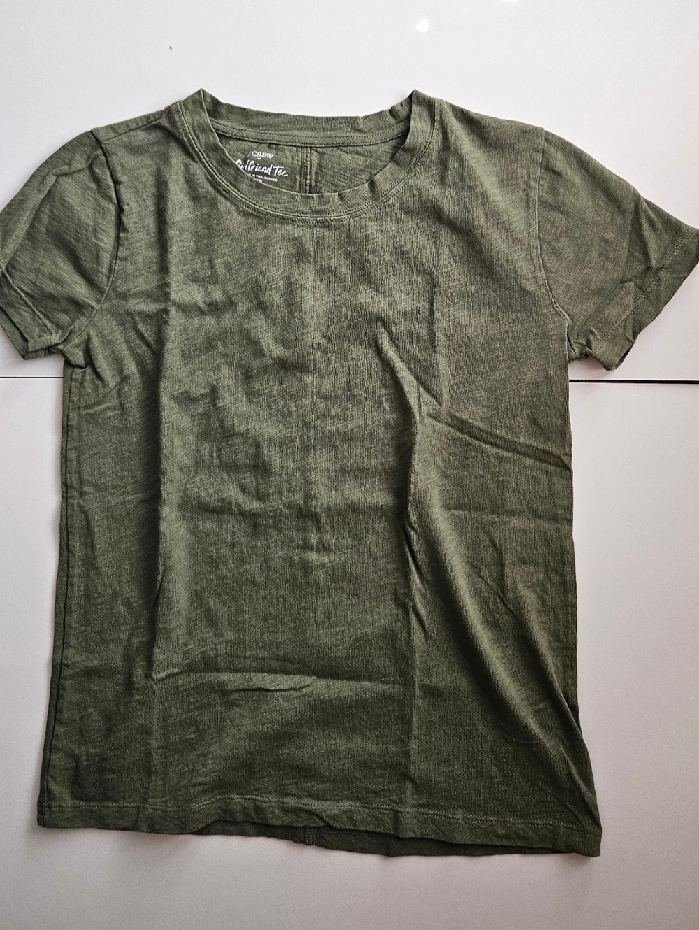JCrew Girlfriend Tee Green